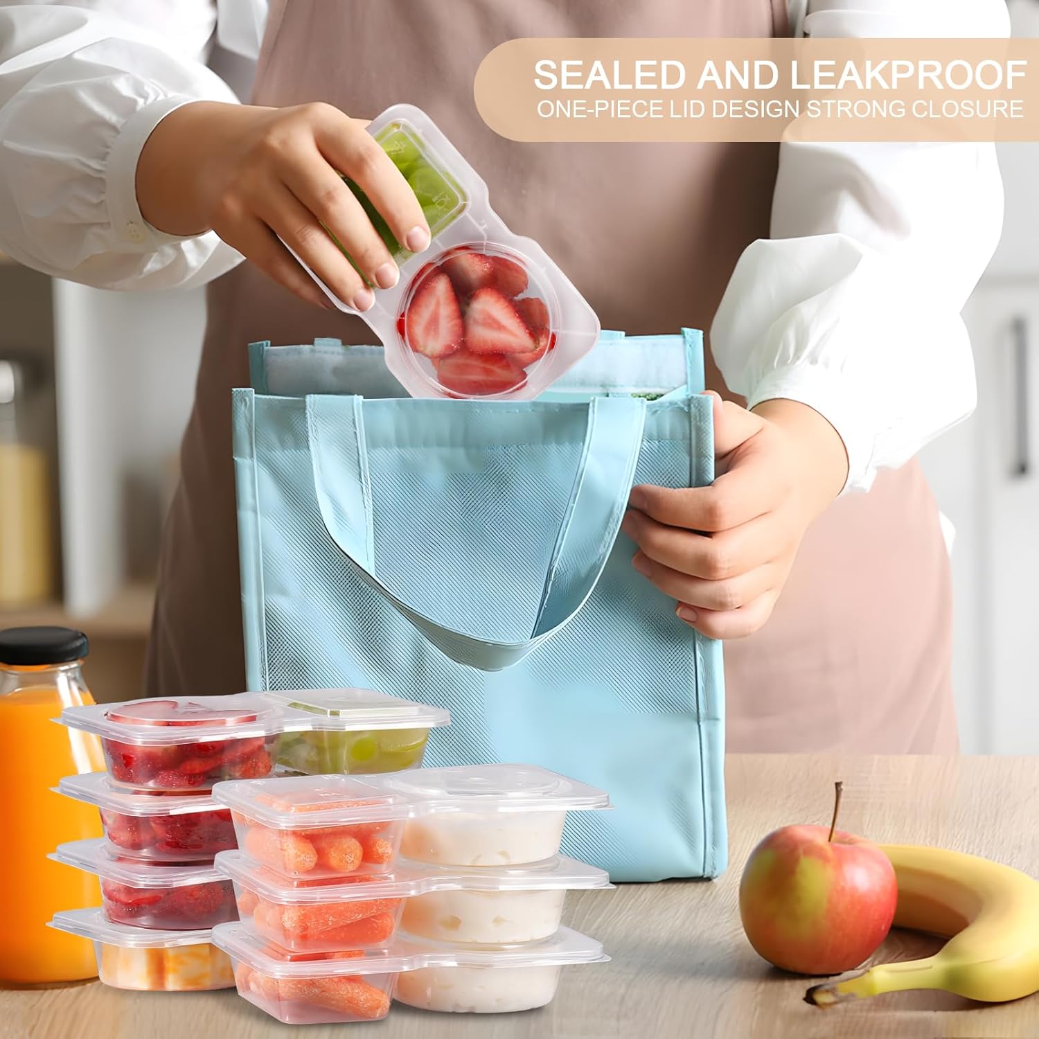 Reusable Snack Containers with - Portion Control Container recensione e prezzo