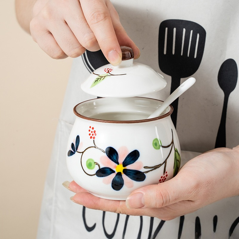 Hand Painted Ceramic Glaze Con - Herb Keeper Container recensione e prezzo