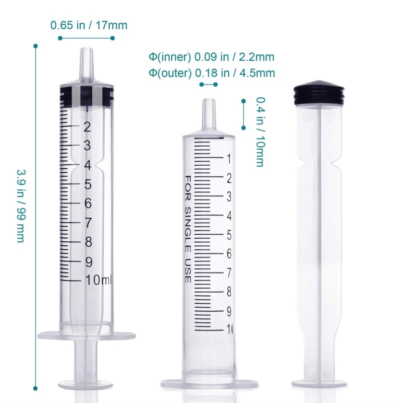 Plastic Syringes 10ml Without  - Food Storage Without Plastic recensione e prezzo