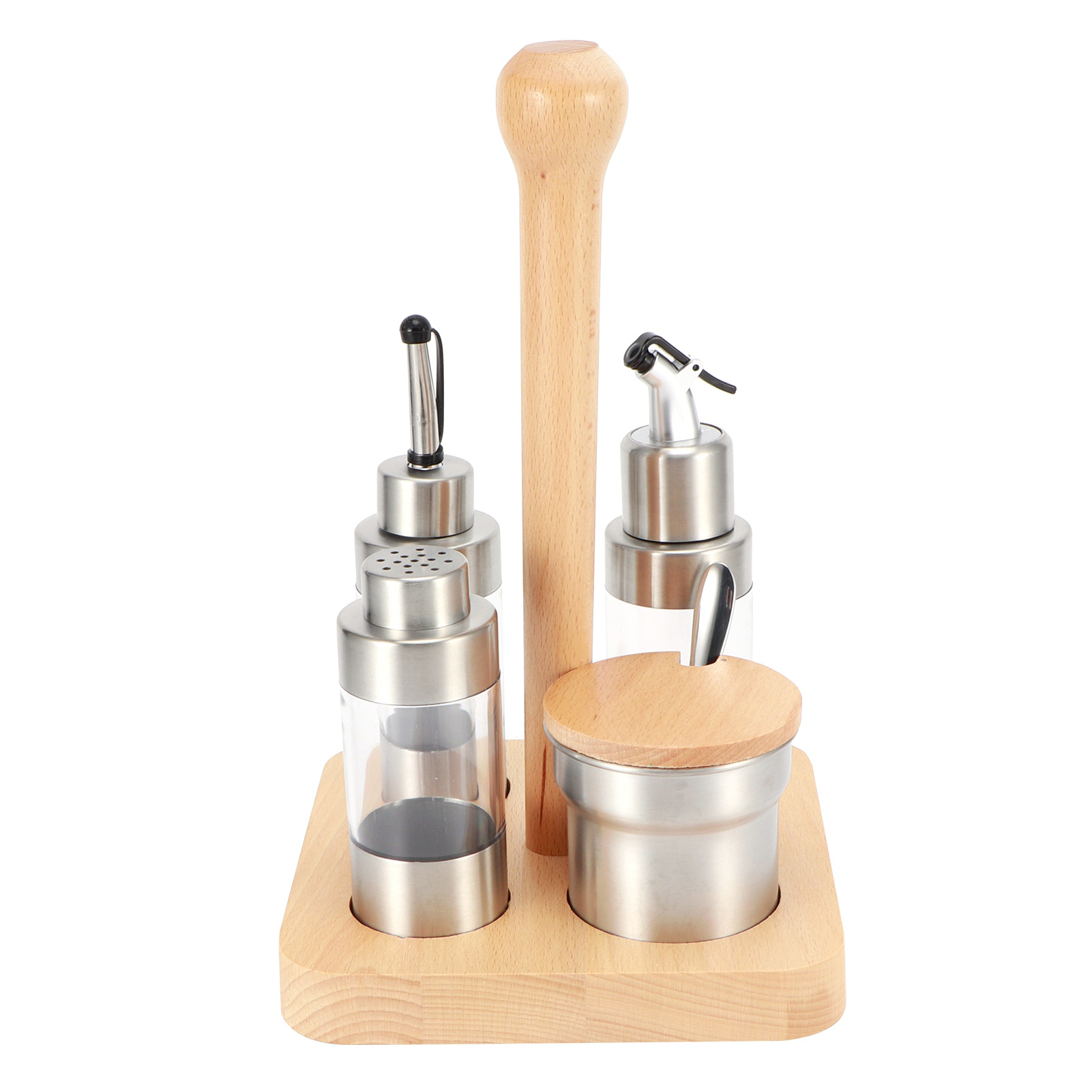 Wood Condiment Set Multi‑Funct - Herb Keeper Container recensione e prezzo