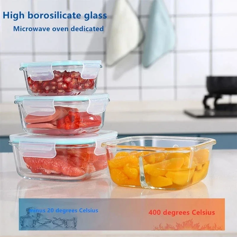 Glass Fresh-Keeping Box high B - Food Storage Glass Box recensione e prezzo
