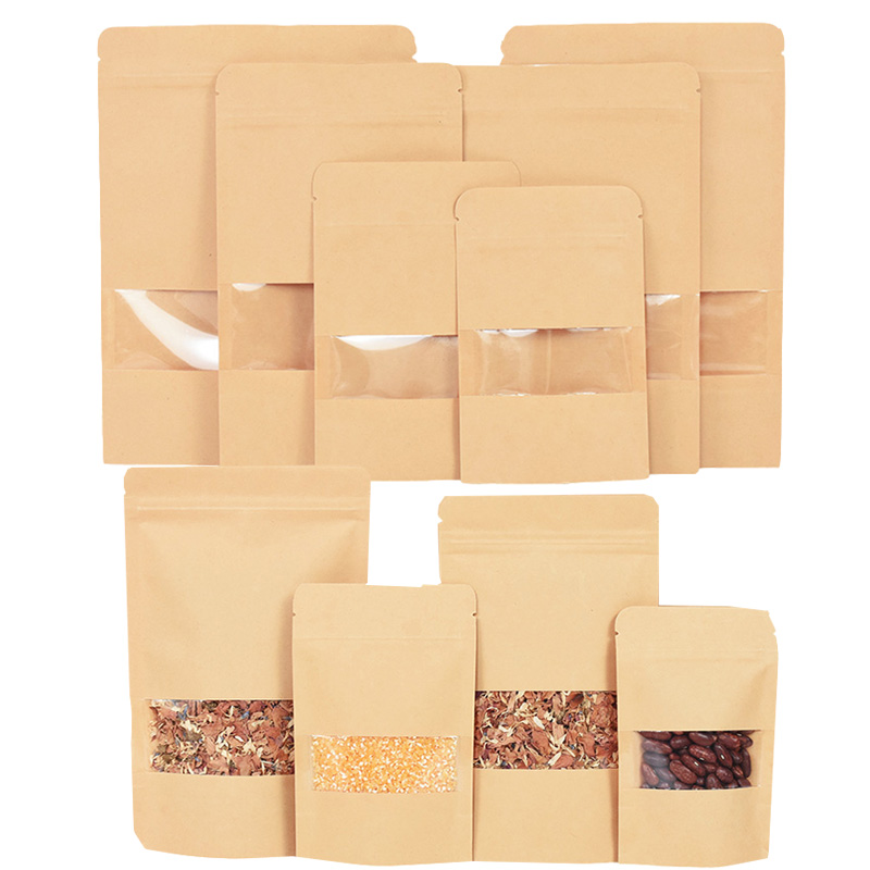 20/50pcs Kraft Paper Zip Lock  - Food Storage Zipper recensione e prezzo