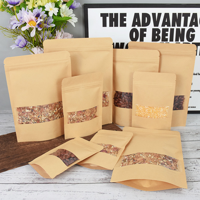 20/50pcs Kraft Paper Zip Lock  - Food Storage Zipper recensione e prezzo