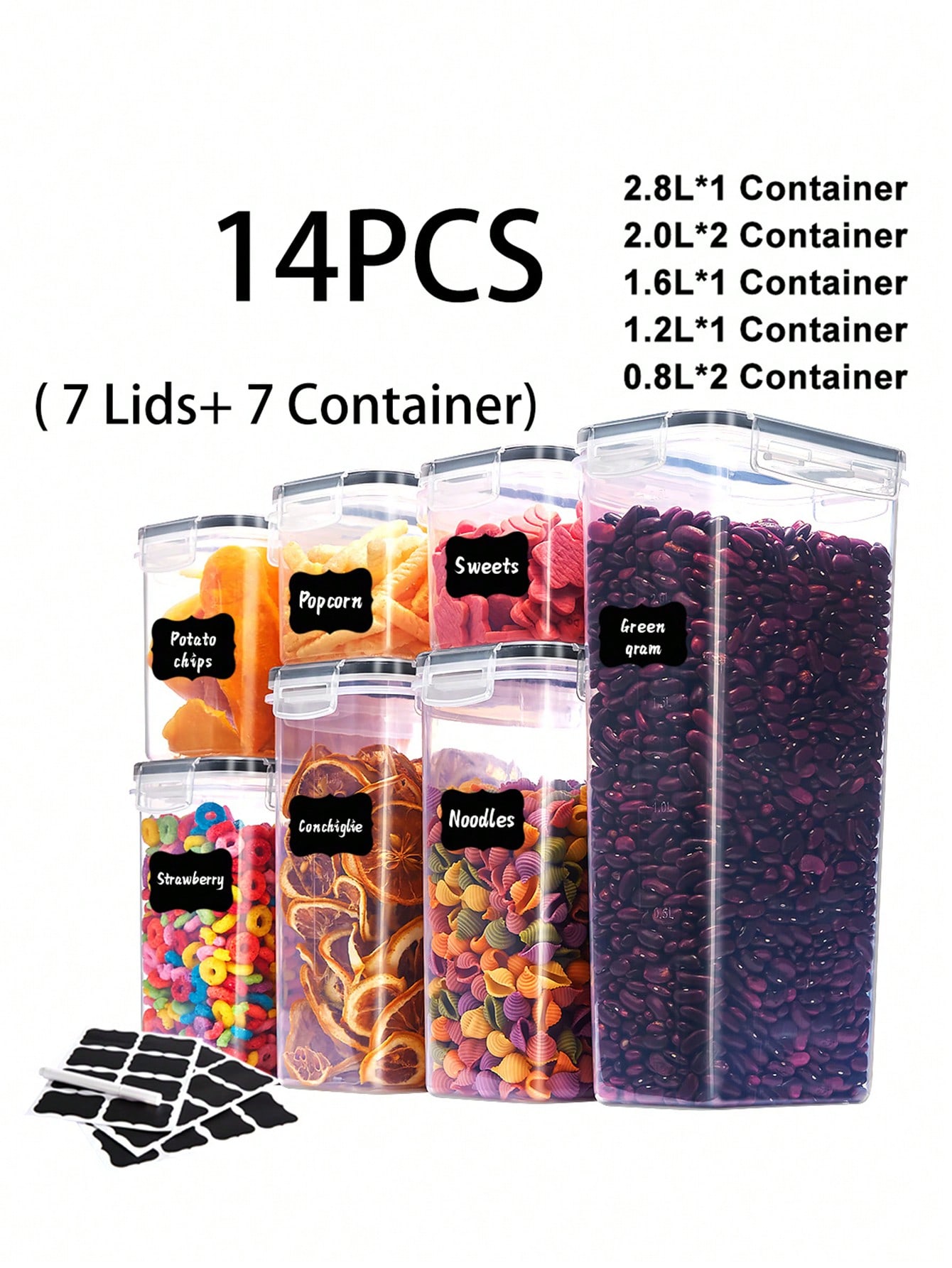 18pcs Storage And Organization - Food Storage Jar Labels recensione e prezzo