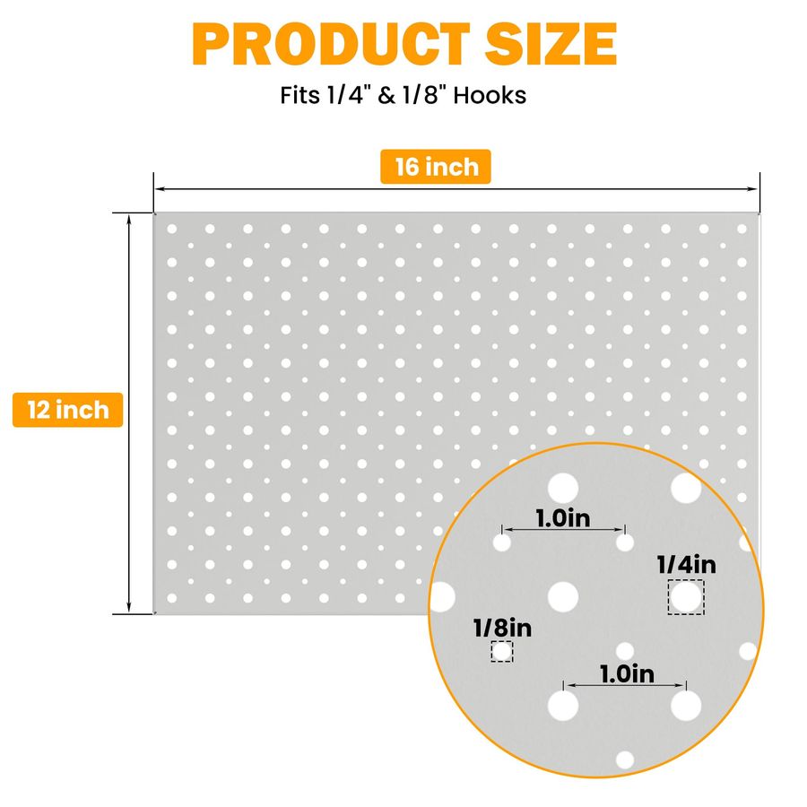 Metal Pegboard Panels, 16 x 12 - Food Storage System recensione e prezzo