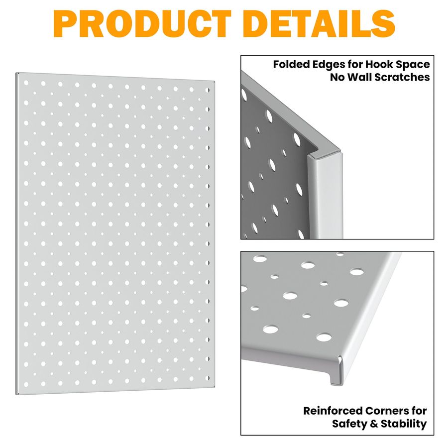 Metal Pegboard Panels, 16 x 12 - Food Storage System recensione e prezzo