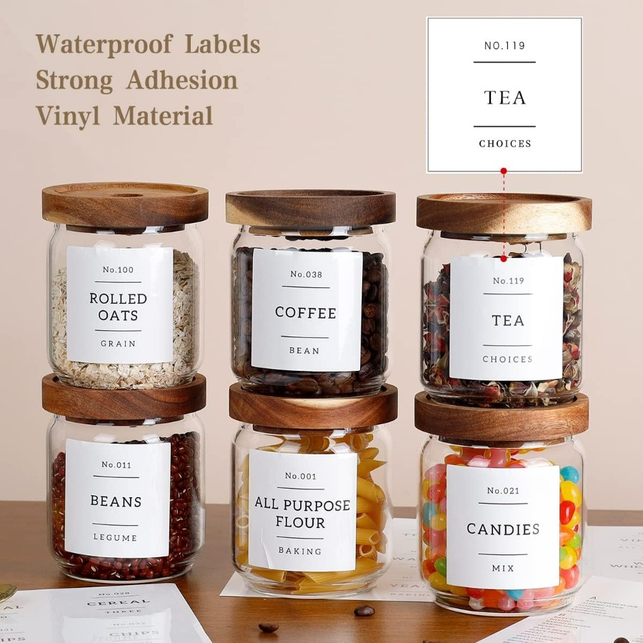 16 OZ Stackable Glass Food Sto - Food Storage Jar Labels recensione e prezzo
