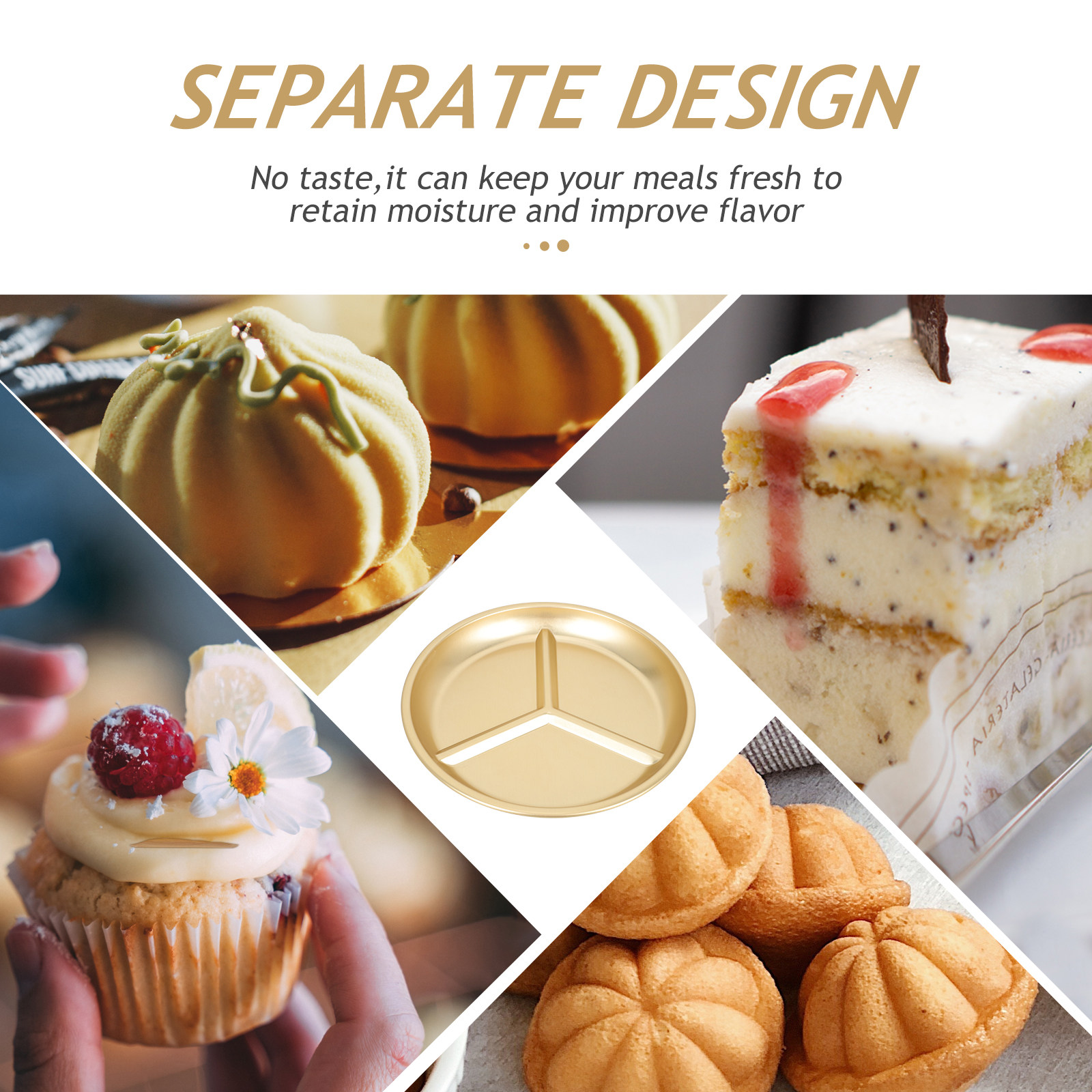 Yellow Aluminum Divided Plate  - Food Storage With Dividers recensione e prezzo