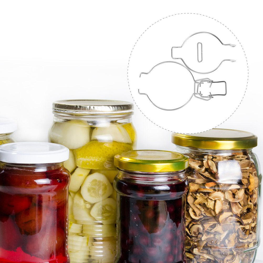 12Pcs Glass Jar Wire Clamps St - Food Storage Design recensione e prezzo