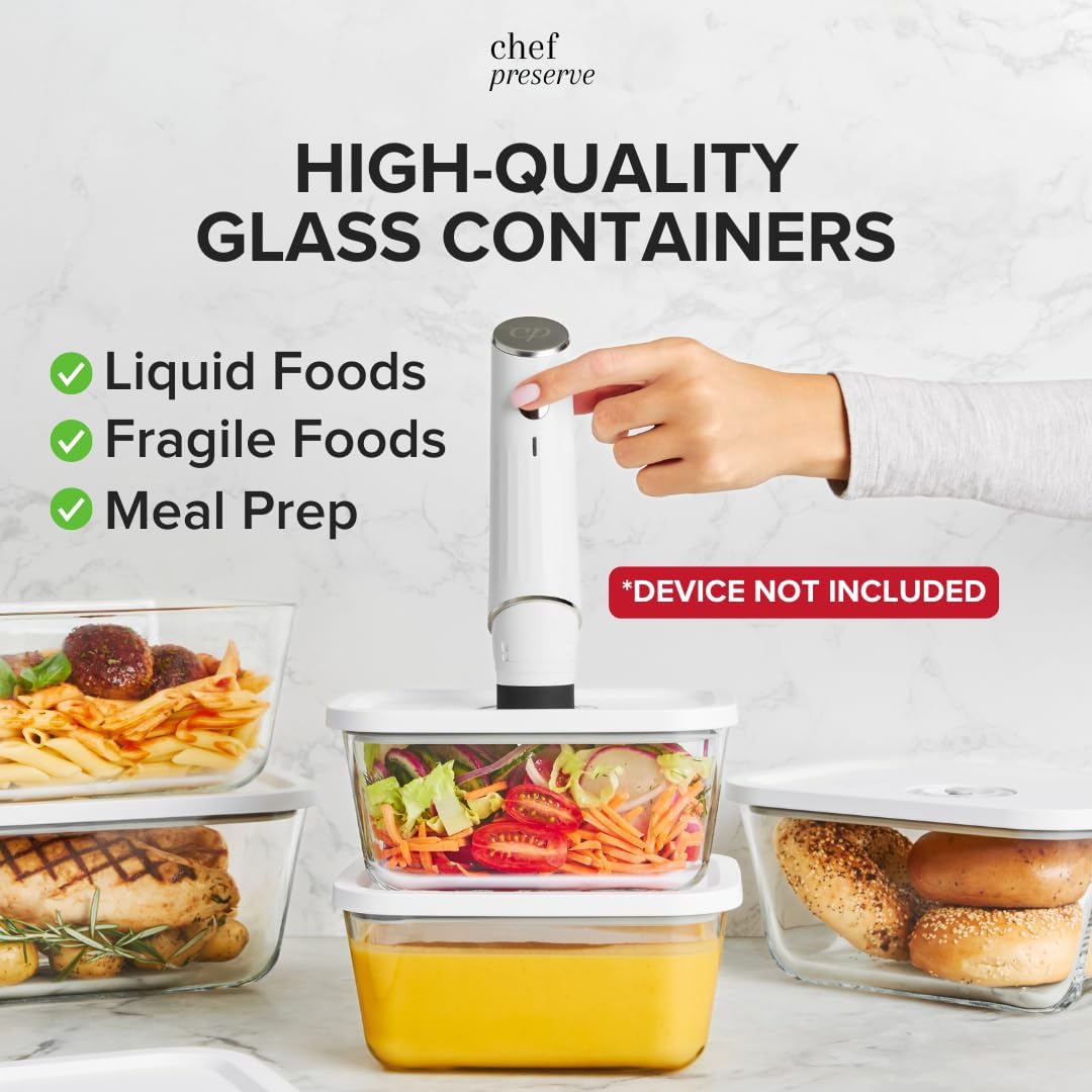 Vacuum Seal Glass Containers S - Food Storage Glass Set recensione e prezzo