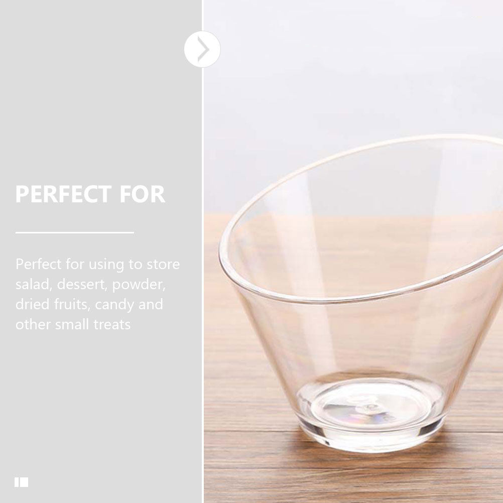 4Pcs Clear Acrylic Salad Bowls - Food Storage Design recensione e prezzo