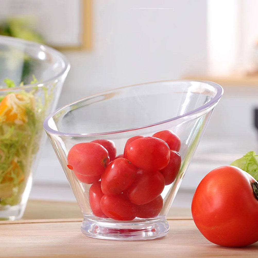 4Pcs Clear Acrylic Salad Bowls - Food Storage Design recensione e prezzo