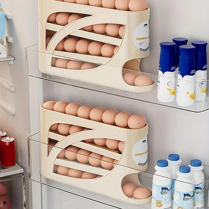 3 Tier Rolling Egg Storage Box - Food Storage With Dividers recensione e prezzo