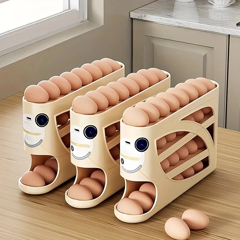 3 Tier Rolling Egg Storage Box - Food Storage With Dividers recensione e prezzo