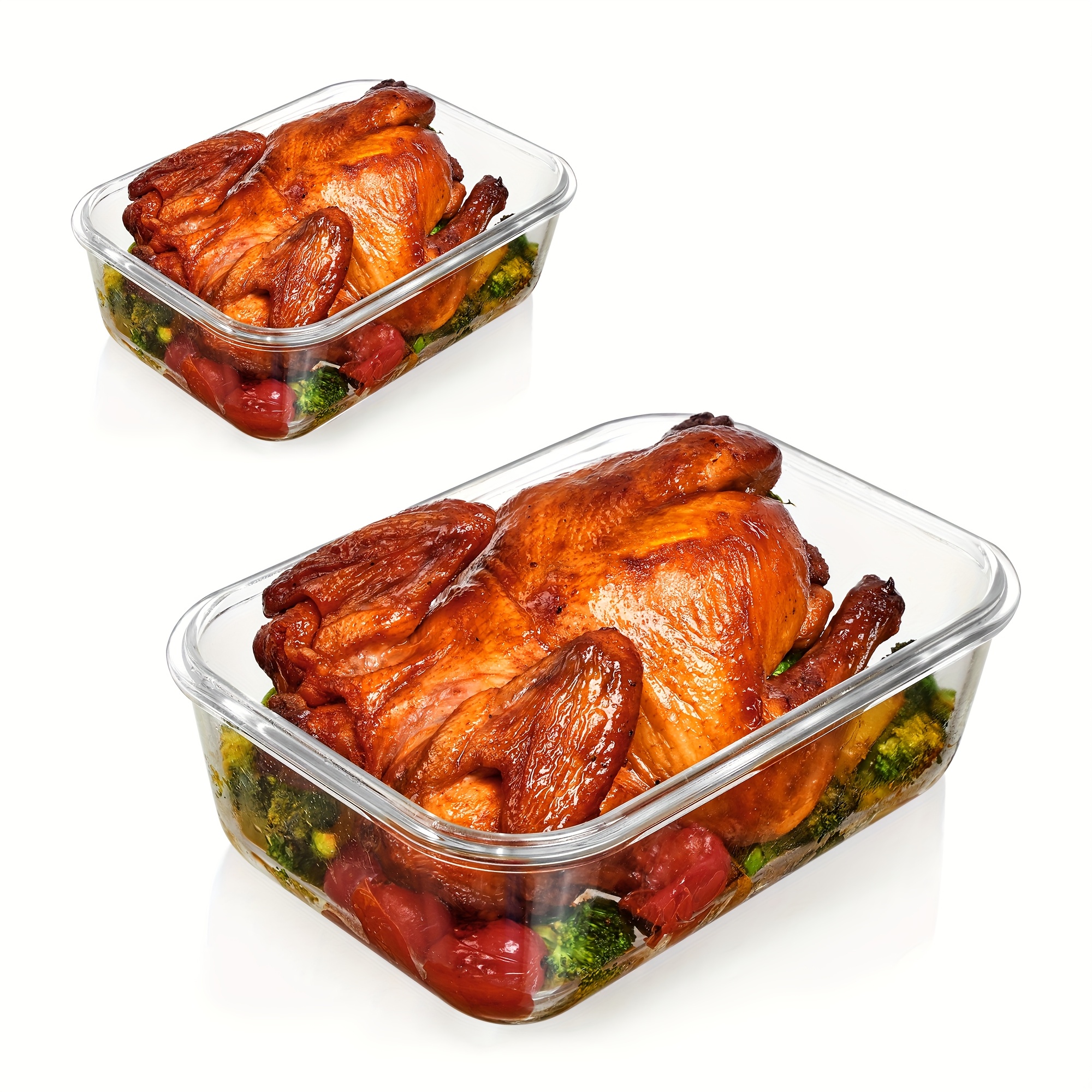 us2Pack 1860ml/ 63oz Large Gla - Food Storage Glass Set recensione e prezzo