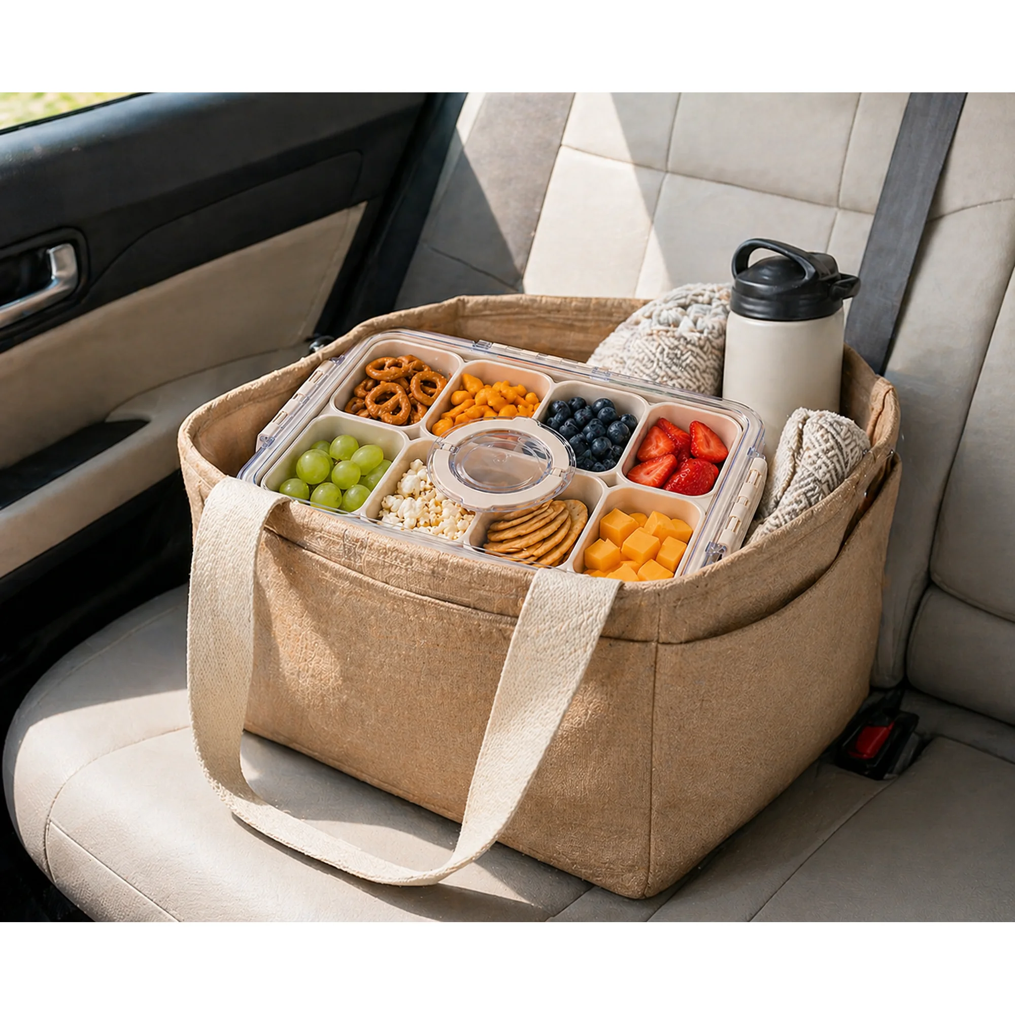 8-Compartment Snack Box Food S - Portion Control Container recensione e prezzo