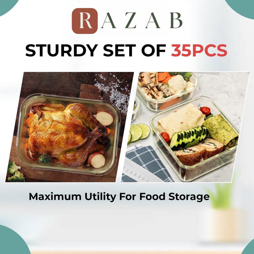Pc Set Glass Food Storage Cont - Food Storage Glass Set recensione e prezzo