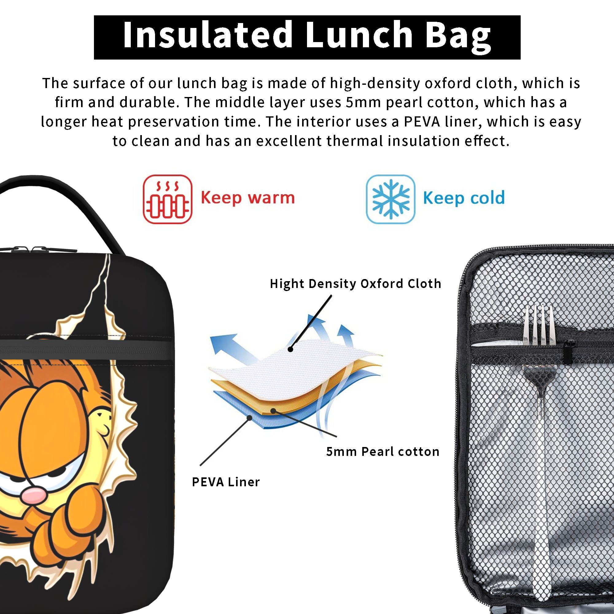 Garfielded Insulated Lunch Bag - Food Storage System recensione e prezzo