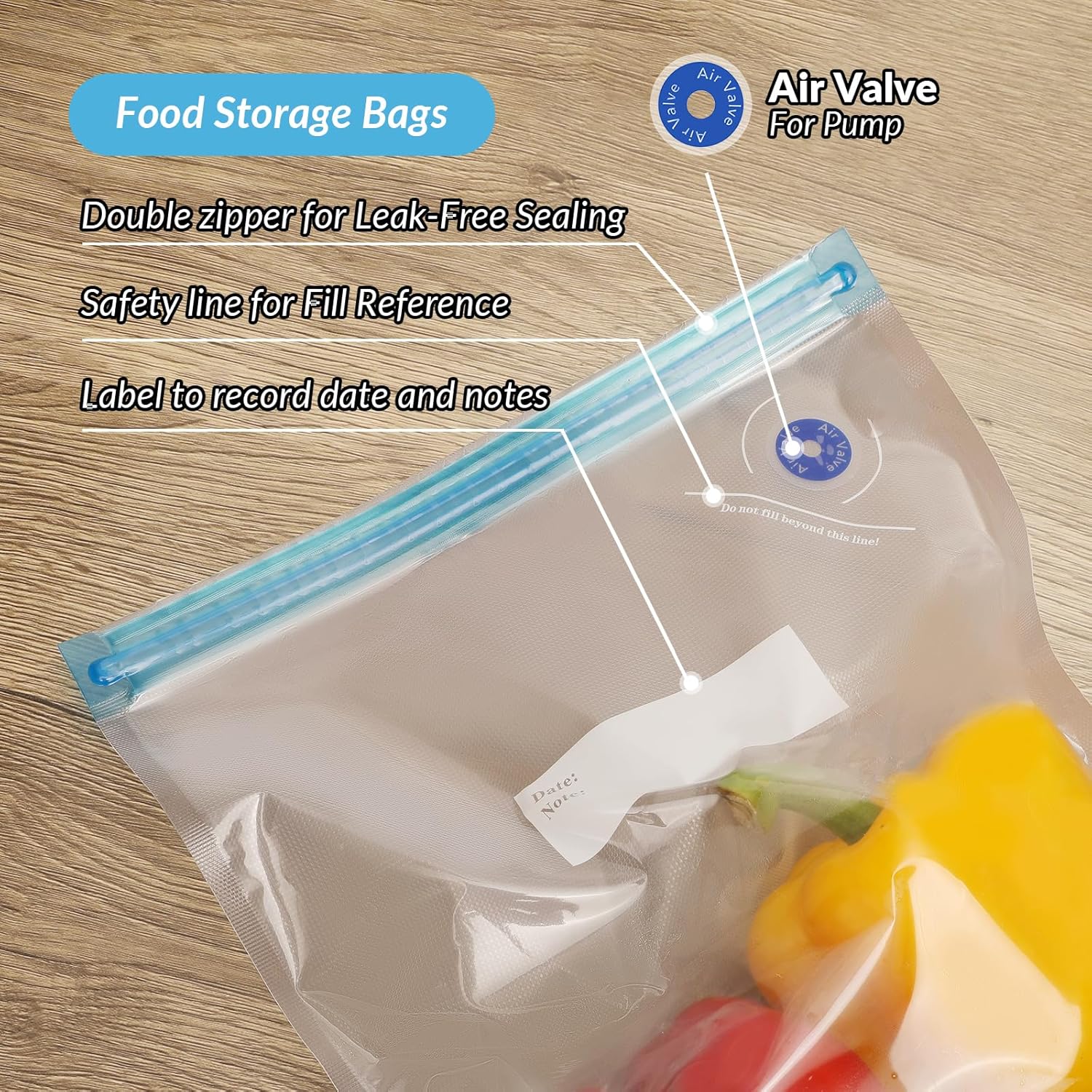 27Pcs Reusable Sous Vide Bags, - Food Storage Zipper recensione e prezzo