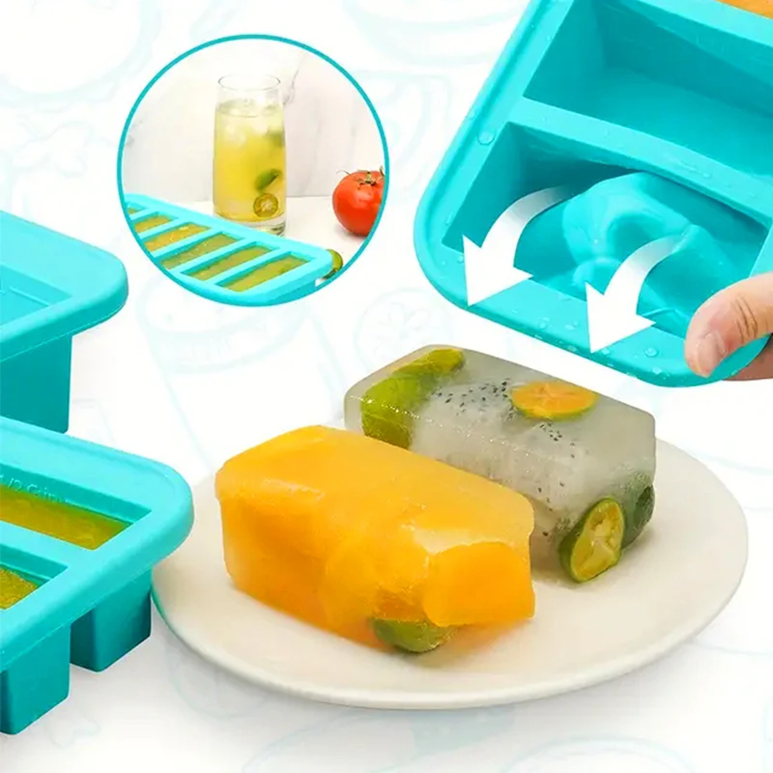 1PC 2/4/6Grid Silicone Freezer - Food Storage Cabinet recensione e prezzo