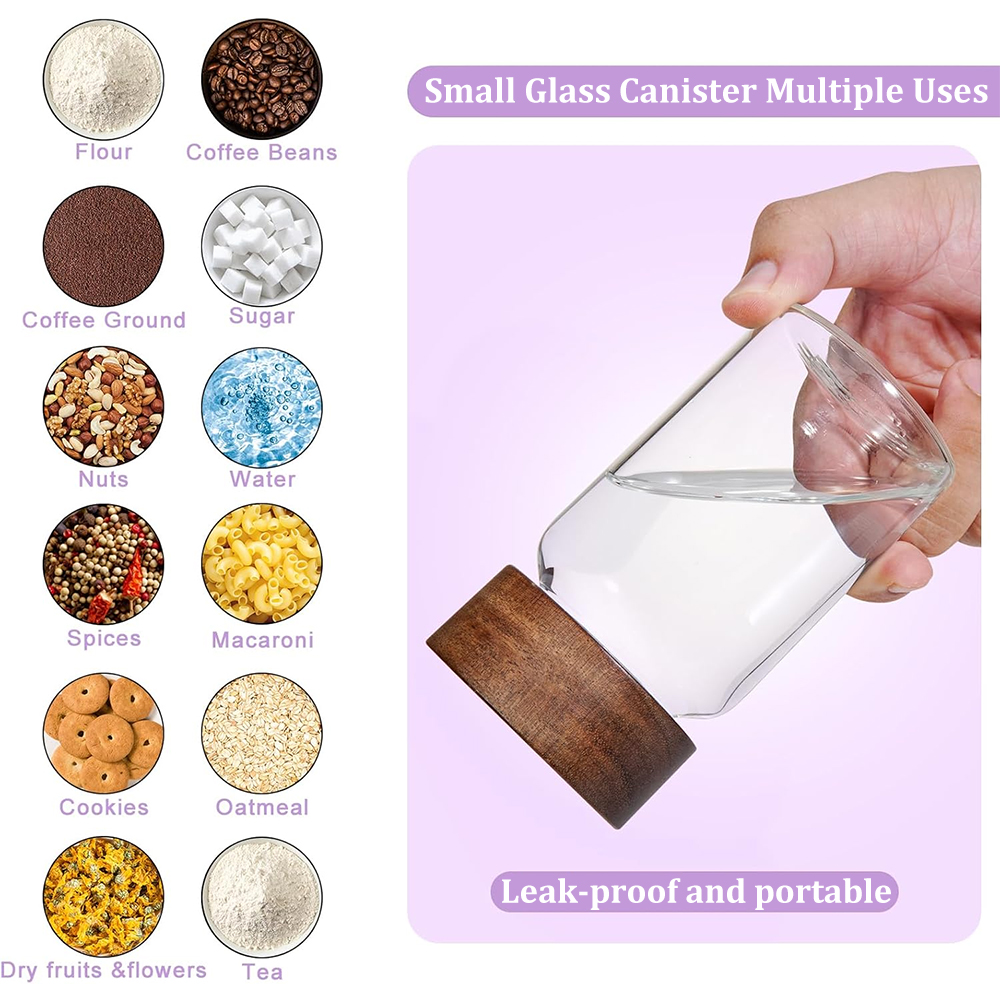 Glass Spice Jars Seasoning Con - Food Storage Glass Box recensione e prezzo