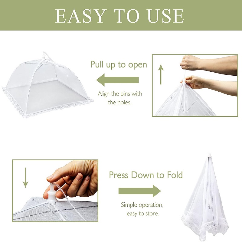 Large pop-up white mesh food c - Food Storage Net recensione e prezzo