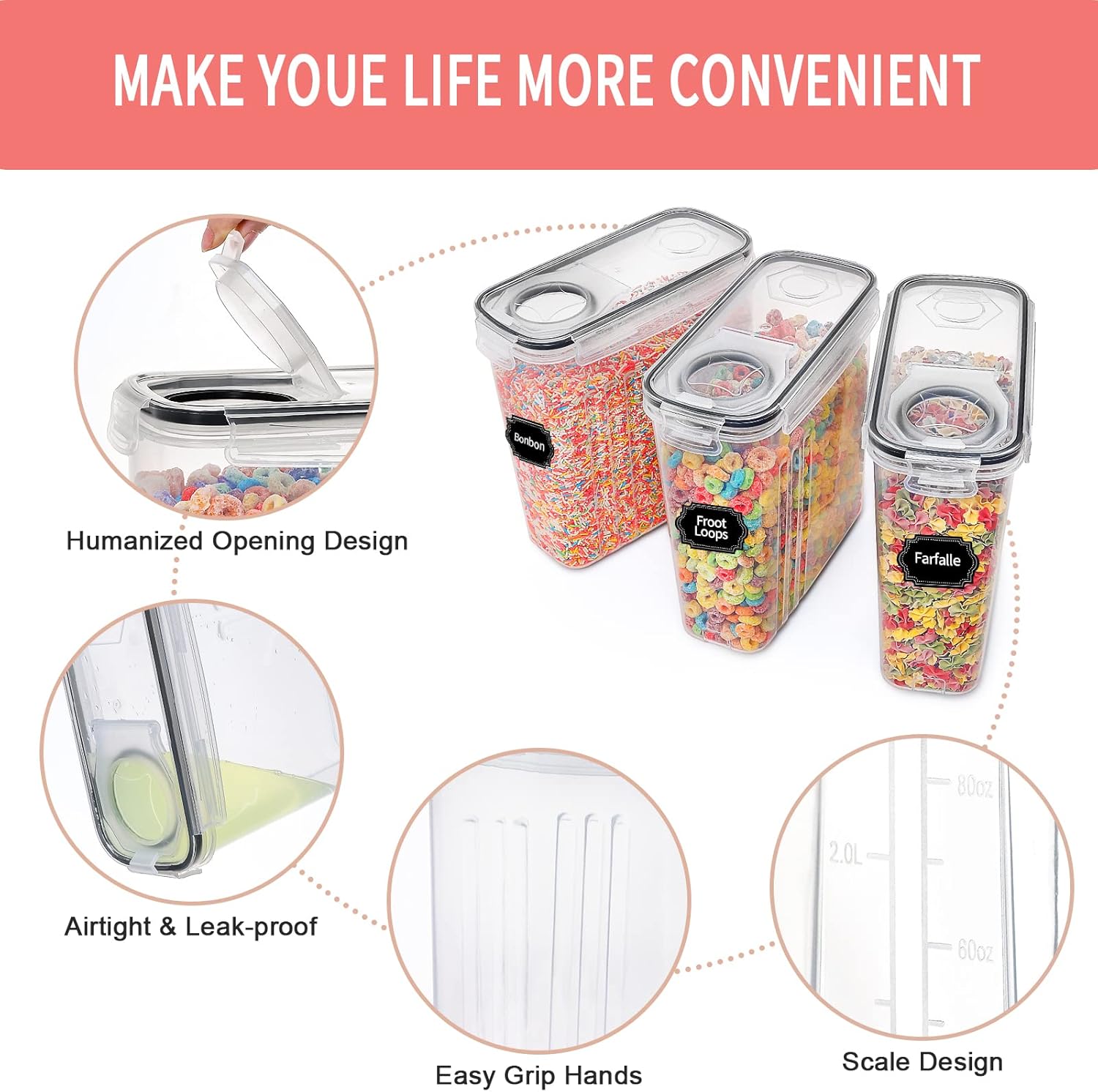 8-Piece Airtight Food Storage  - Food Storage Glass Set recensione e prezzo