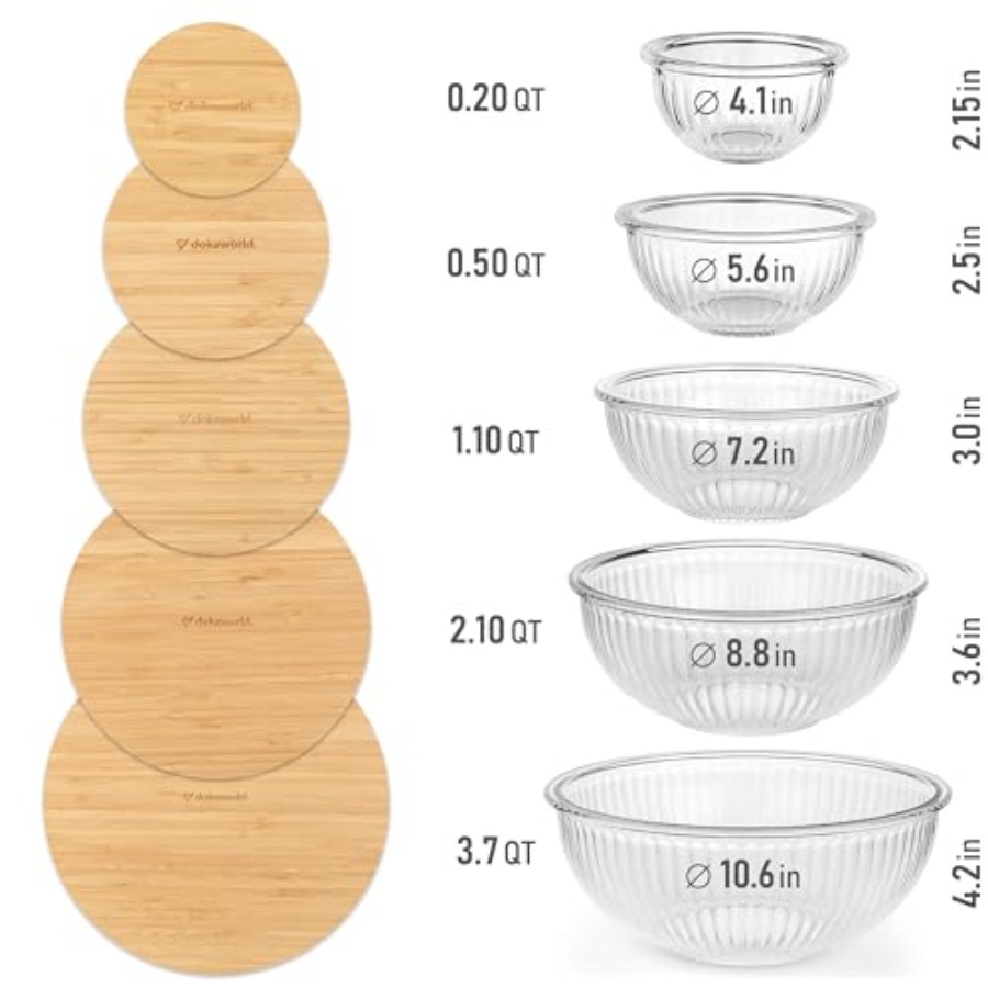 Stackable Space-Saving Set of  - Food Storage Glass Set recensione e prezzo