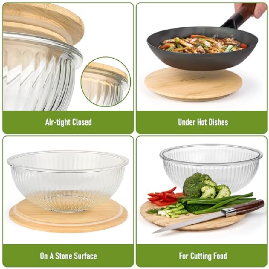 Stackable Space-Saving Set of  - Food Storage Glass Set recensione e prezzo