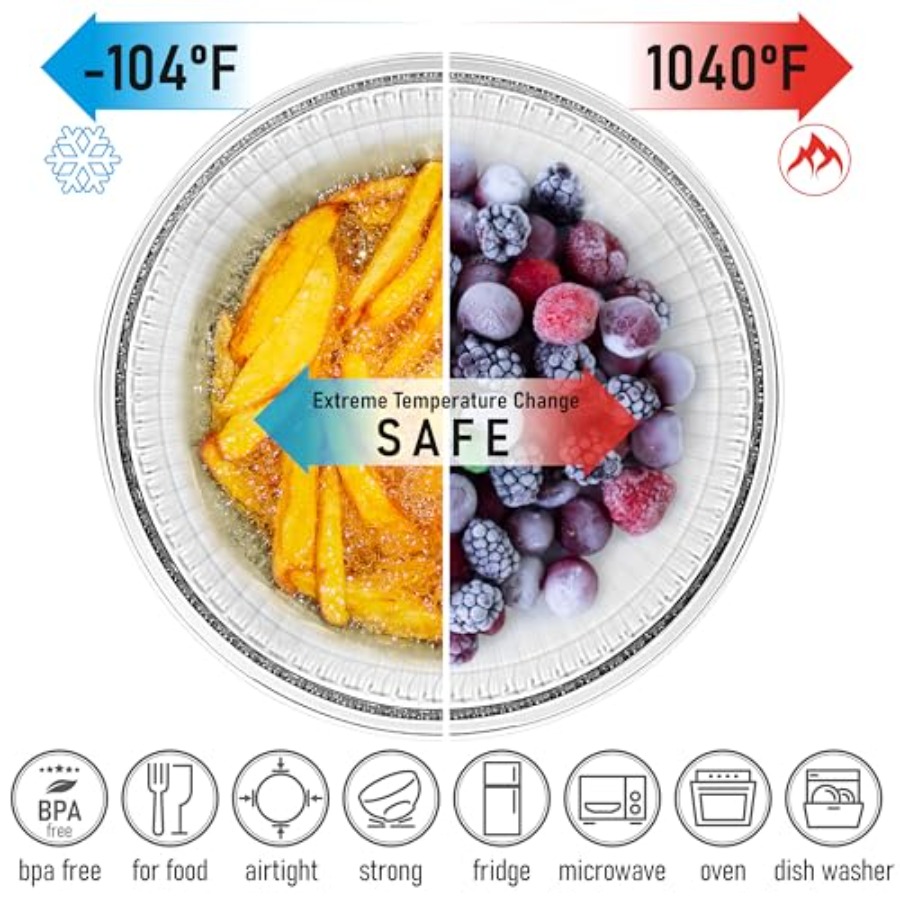 Stackable Space-Saving Set of  - Food Storage Glass Set recensione e prezzo