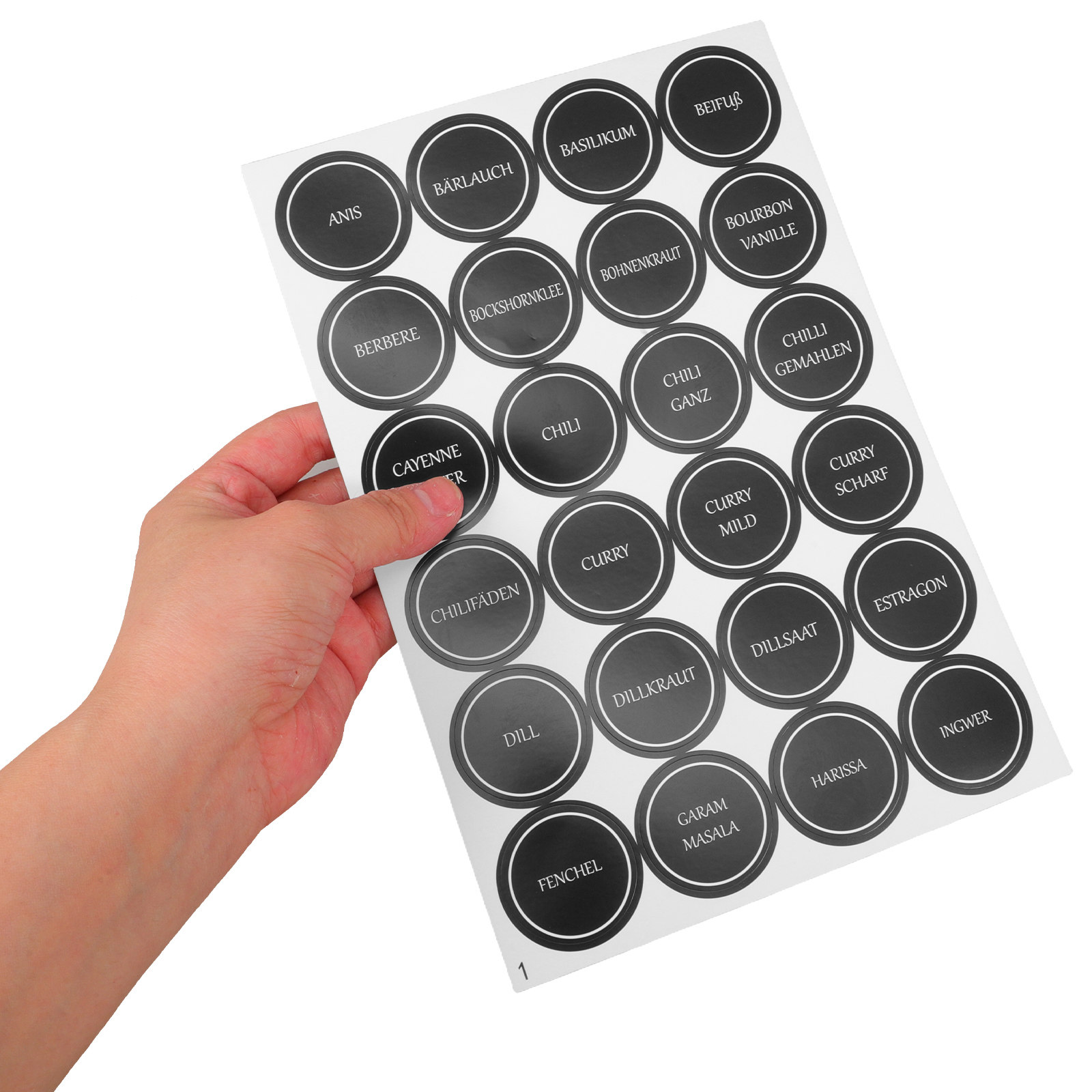 6 Sheets Round Spice Jar Label - Food Storage Jar Labels recensione e prezzo