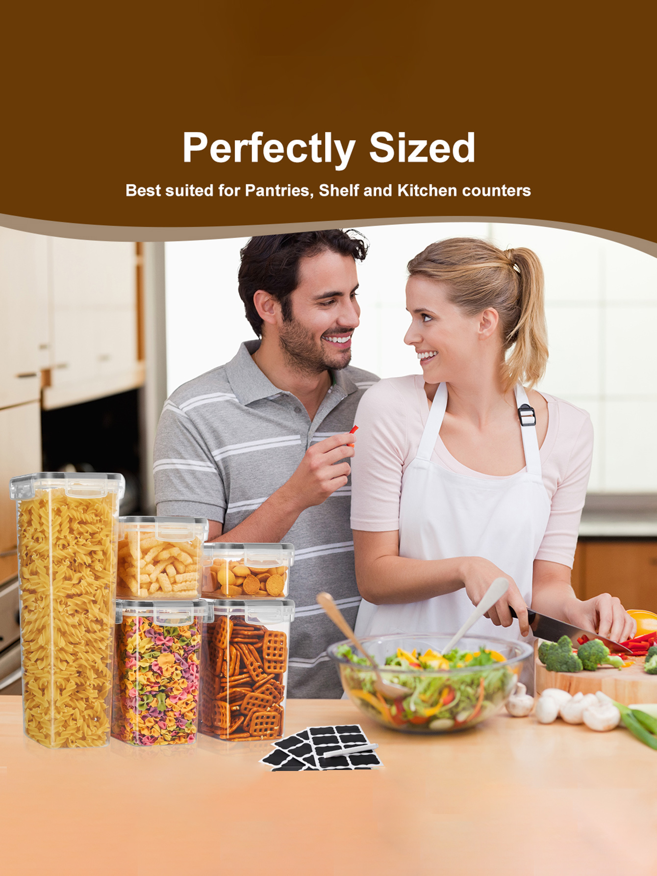 48pcs,Sealed food storage cont - Food Storage Jar Labels recensione e prezzo