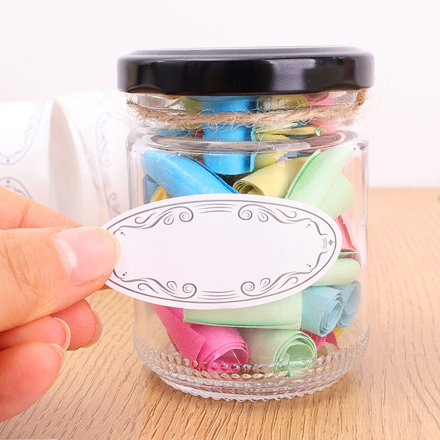 Oval Labels Blank Stickers Foo - Food Storage Jar Labels recensione e prezzo