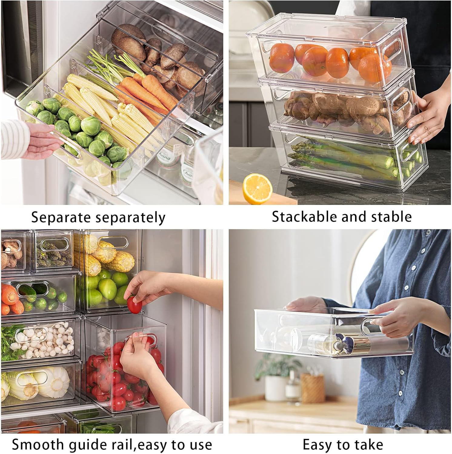 Fridge Drawer Pull Out Stackab - Food Storage Without Plastic recensione e prezzo