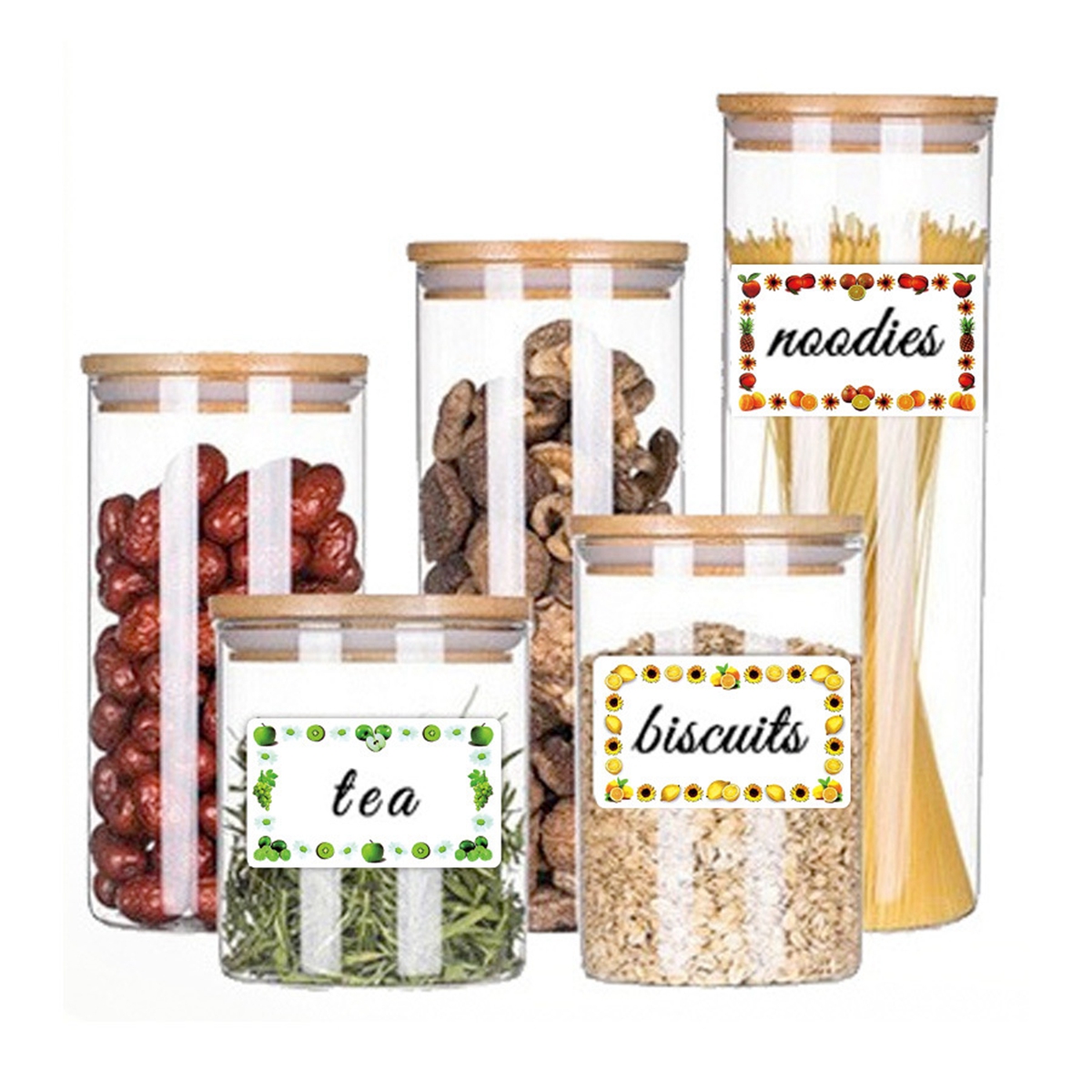 250Pcs Rectangle Canning Label - Food Storage Jar Labels recensione e prezzo