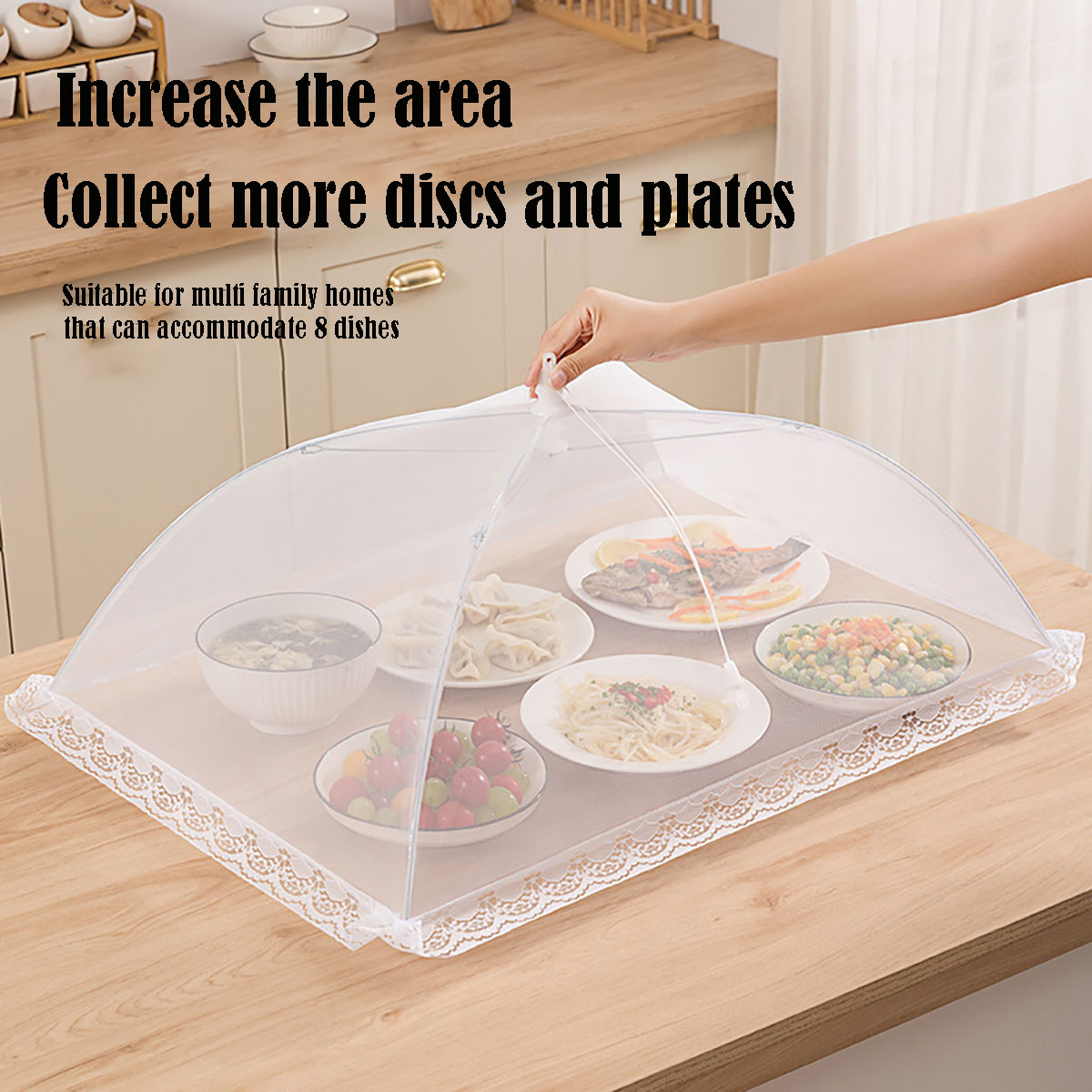 Foldable Food Mesh Cover, Fly  - Food Storage Net recensione e prezzo